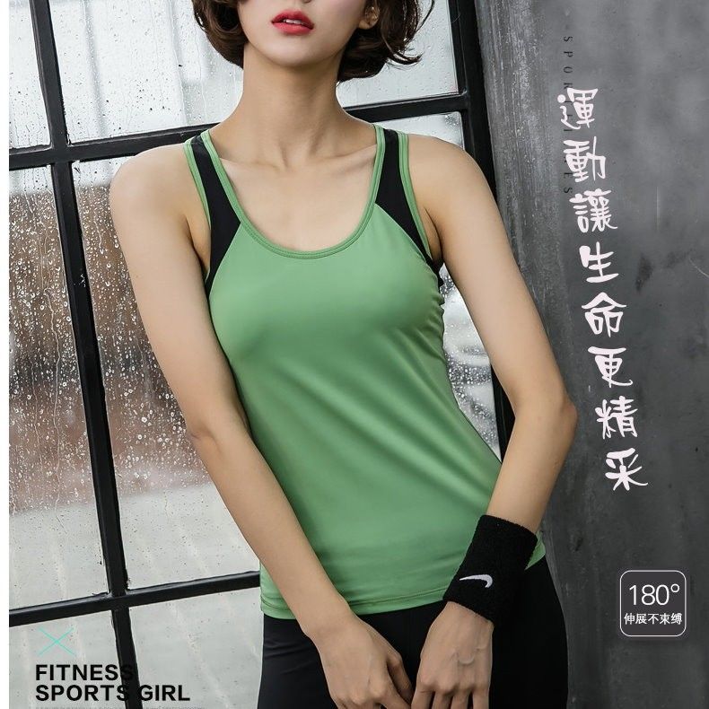瑜珈健身速乾彈力修身上衣｜工字背心涼感排汗 【小百合】jb-2901