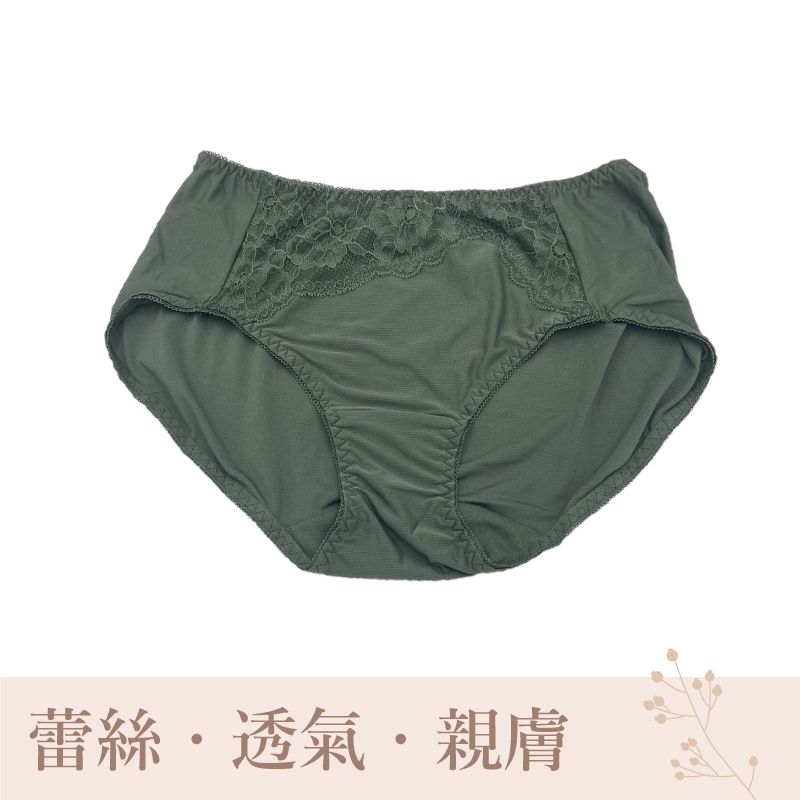 魅惑低腰網紗透氣蕾絲包臀內褲 (台灣製) 【小百合】U88839