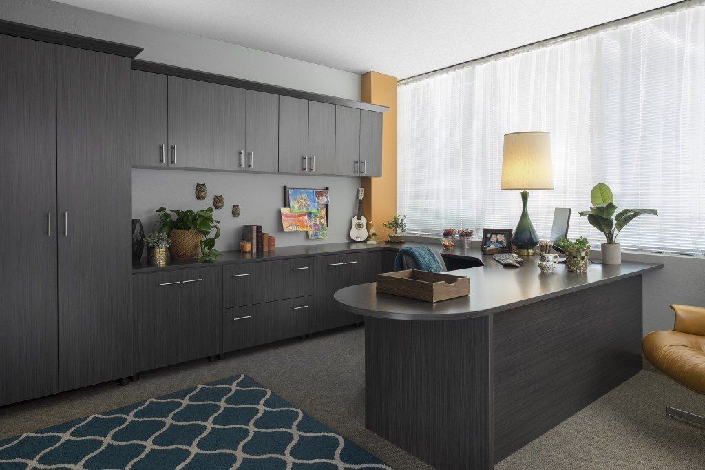 Custom Home Office Cabinet System