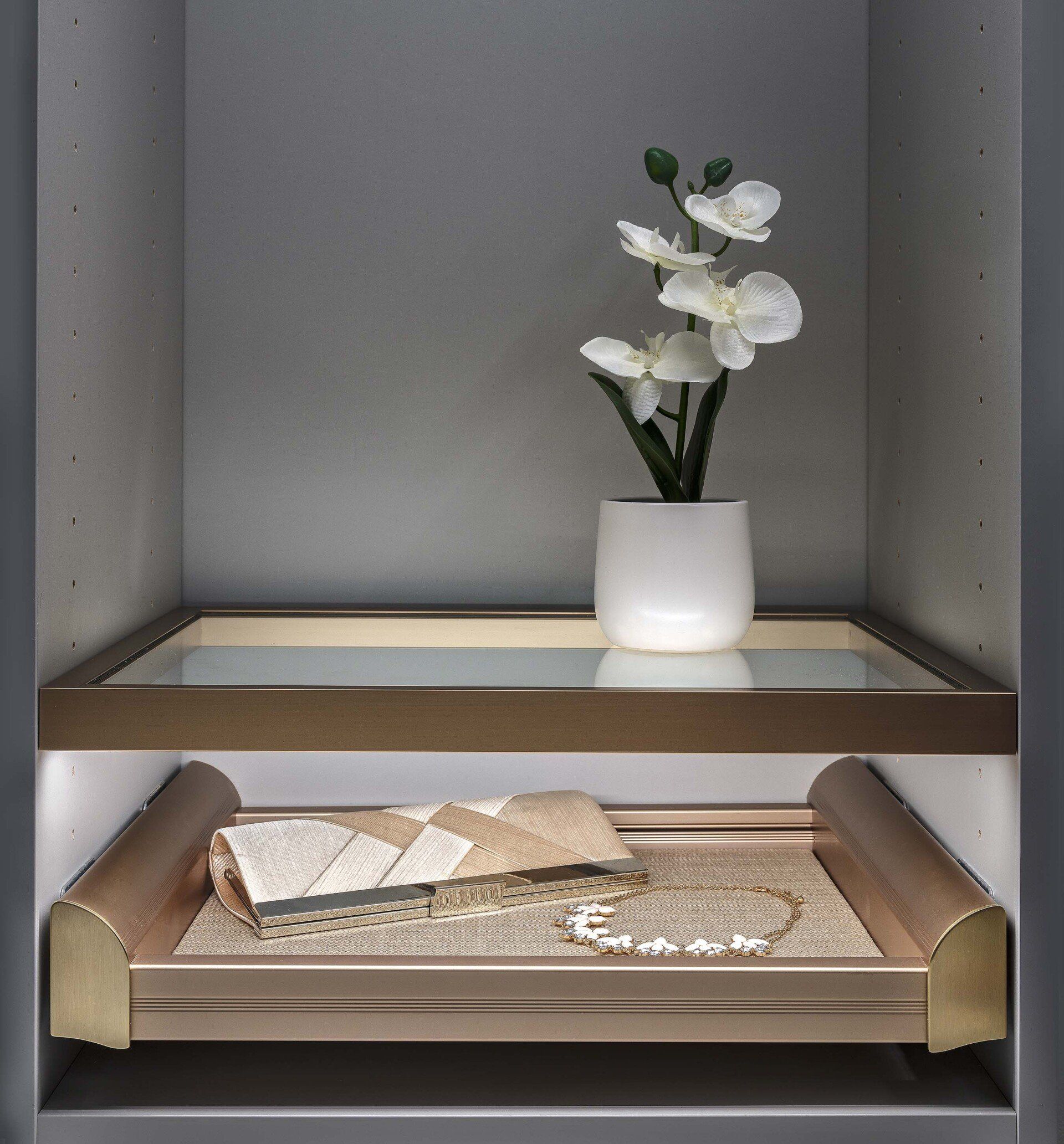 LED Glass Shelving
