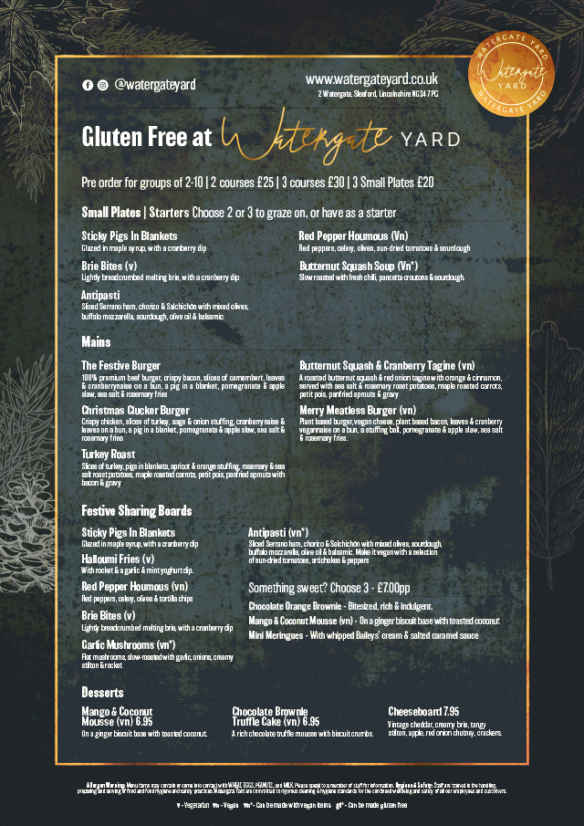 Watergate Yard, Sleaford Bar, Restaurant & Music Venue About Us