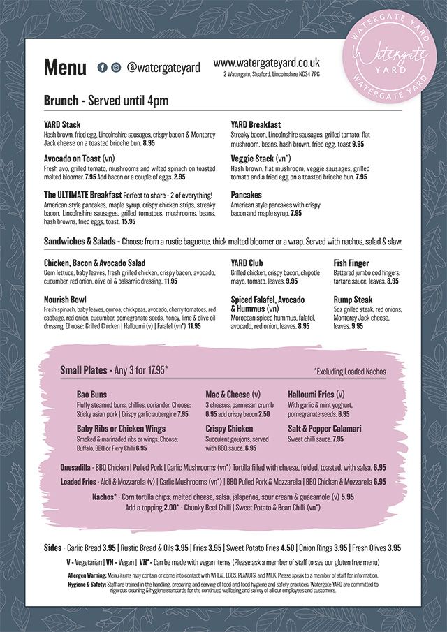 Watergate Yard, Sleaford Bar, Restaurant & Music Venue About Us