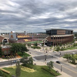 Football stadium with 
