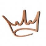 Brown crown icon with three points and a curved base