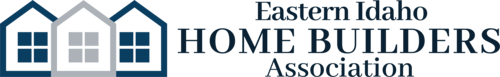 Eastern Idaho Home Builders Association logo with stylized houses in blue and gray