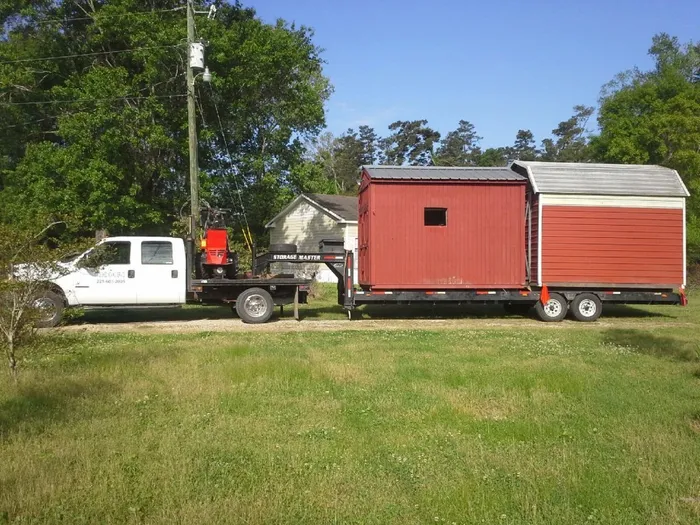 Red Shed Moving — Denham Springs, LA — TIC’s Shed Moving Service LLC