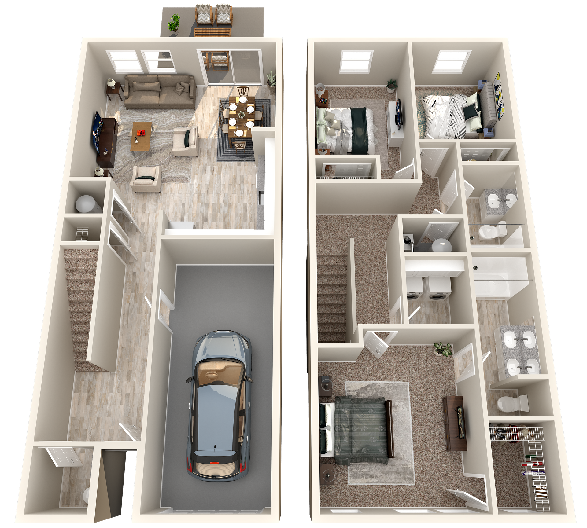 Windward Grove townhome floor plan in Milford, DE