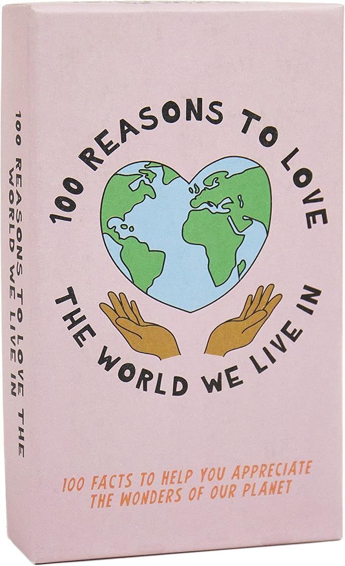 A book titled 100 reasons to love the world we live in