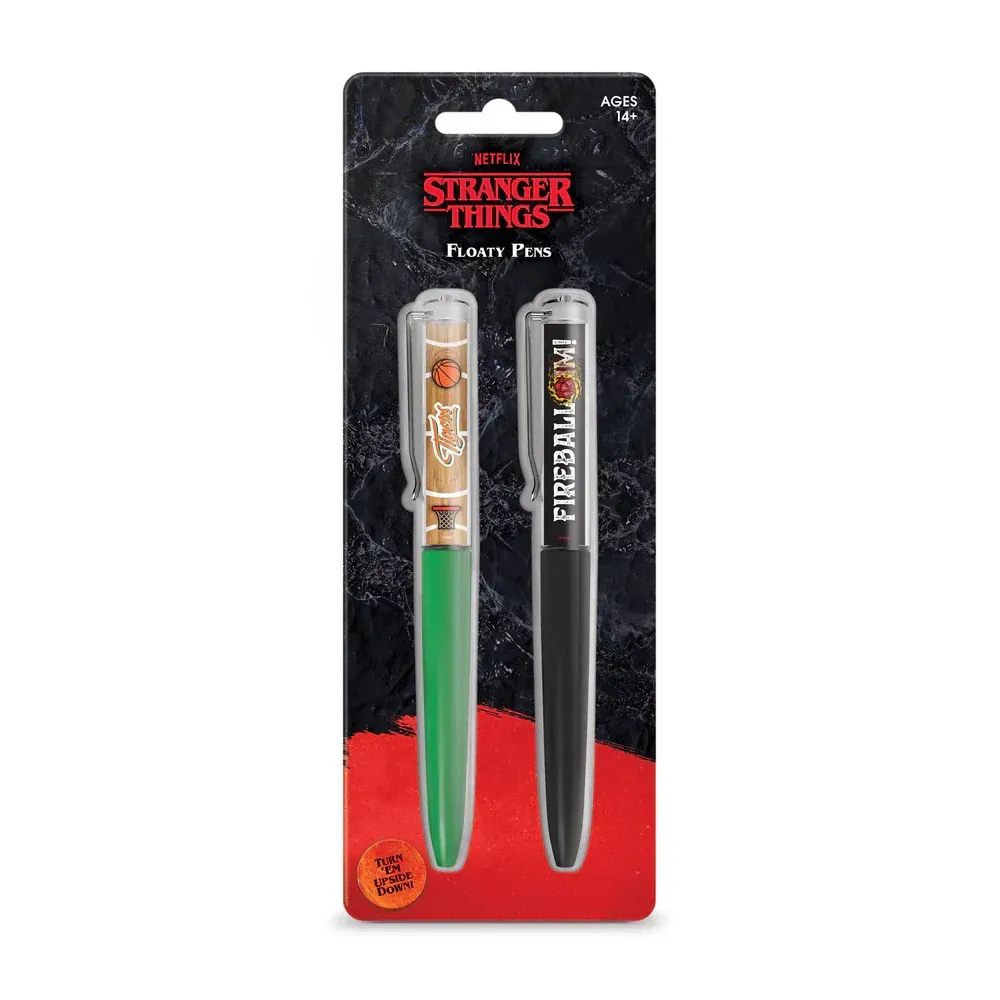 A pair of stranger things pen in a package.