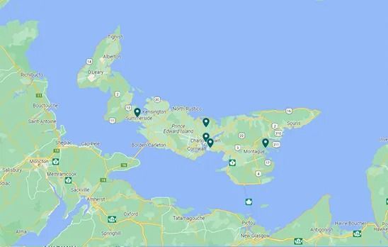 A map of the province of newfoundland and labrador