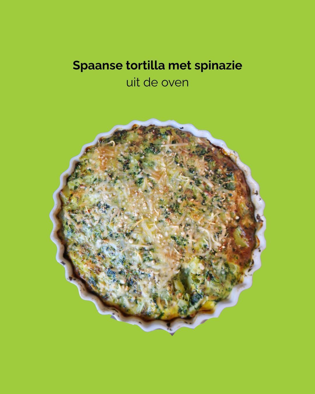 Spaanse tortilla uit de oven