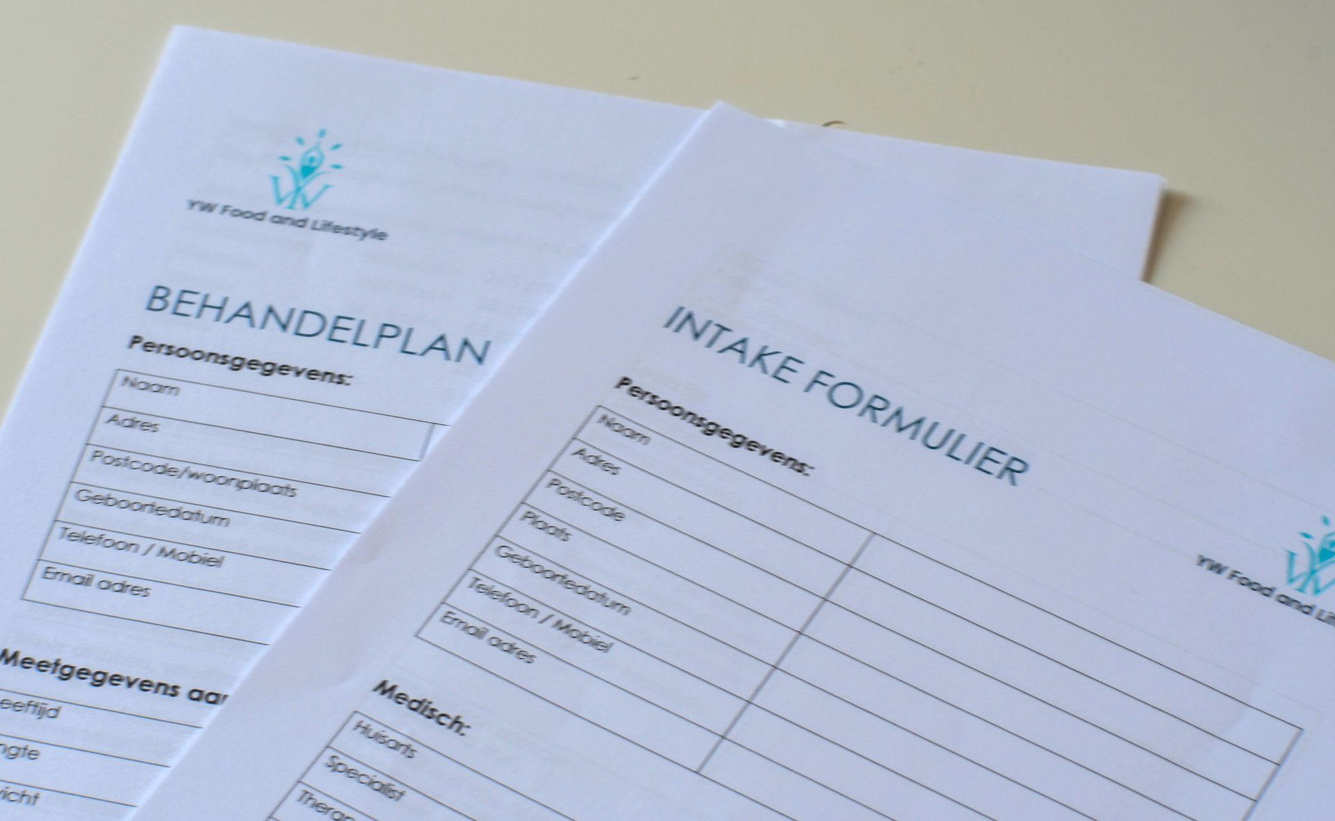 Voorbeeld van Intakeformulier