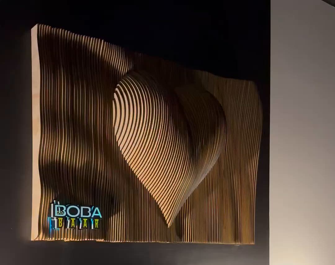 Parametric Wall Art — Boba Baar Installation