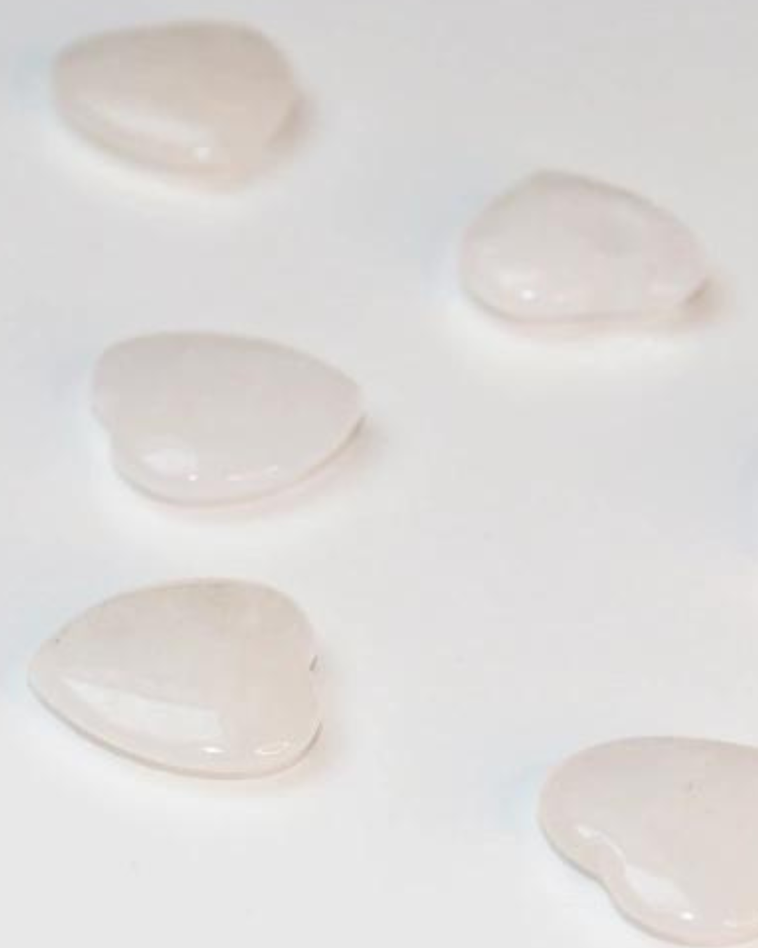 Rose Quartz Crystal Hearts