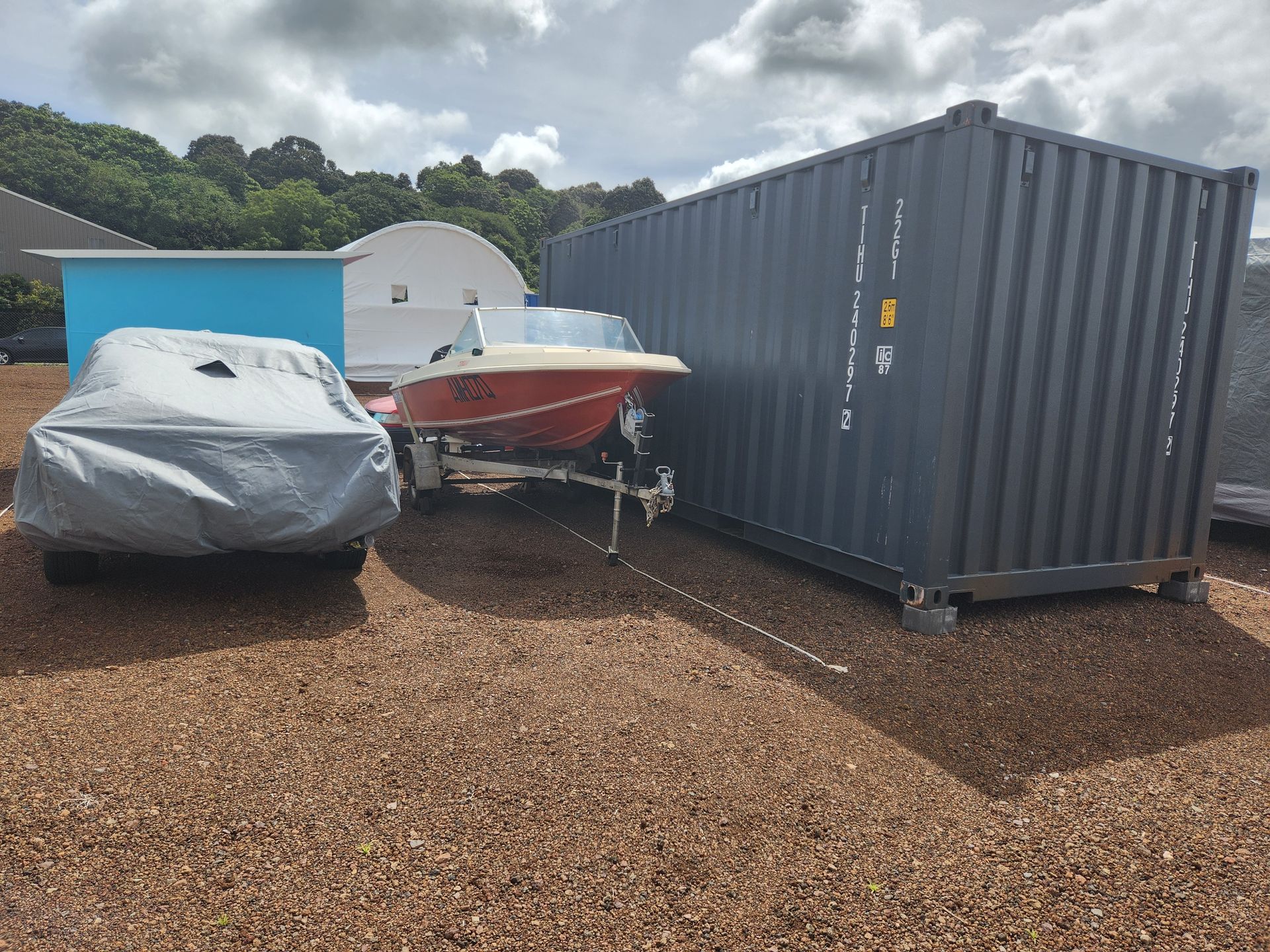 Storage Units With Green Doors — Tableland Self Storage In Atherton, QLD