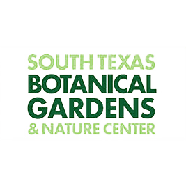 South Texas Botanical Gardens & Nature Center logo in green text on white background