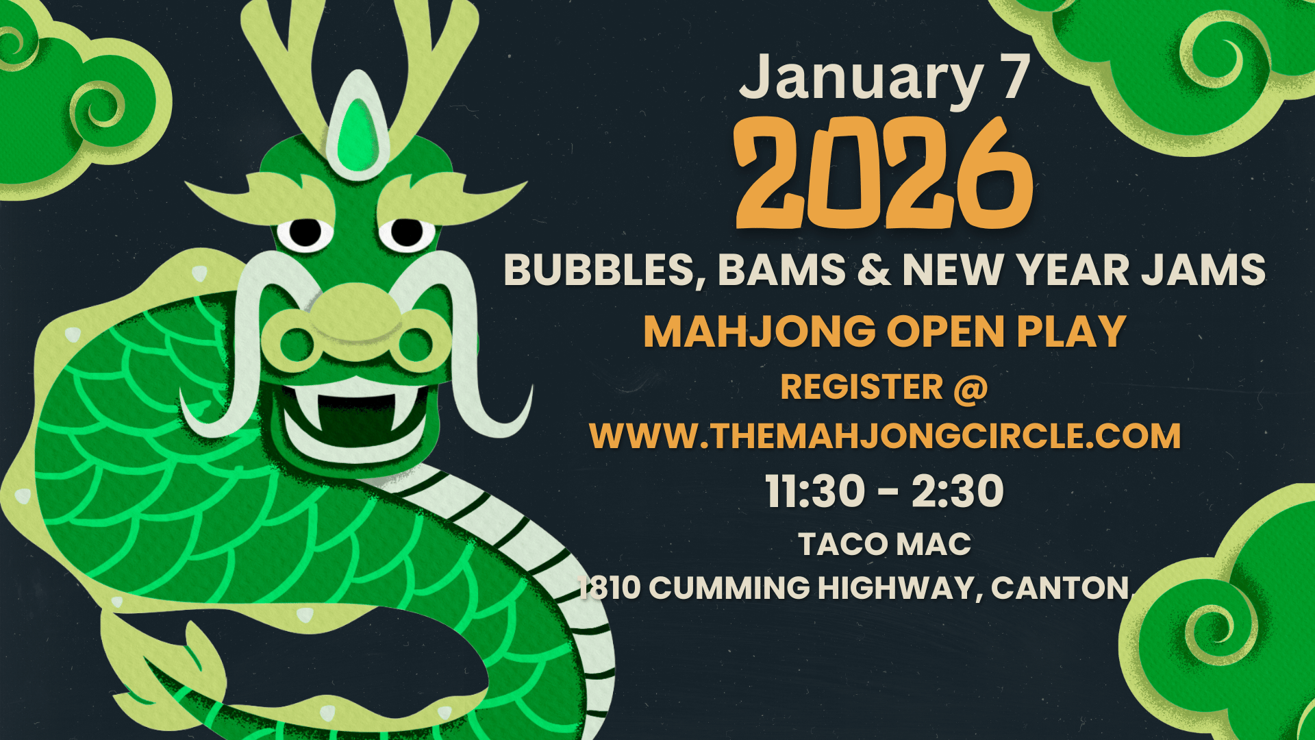 MahJong Open Play Canton GA
