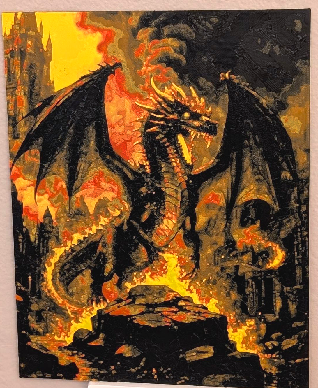 Hueforge photo of a dragon
