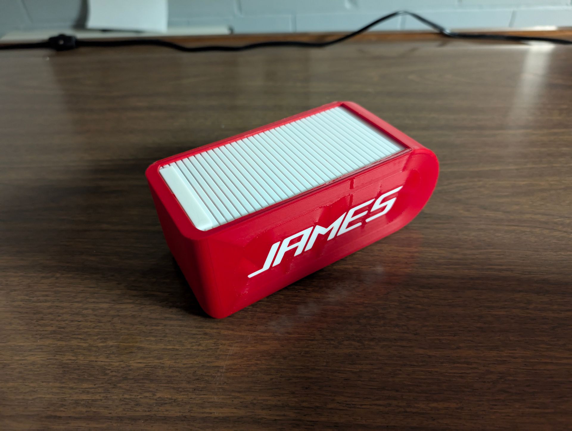 Red 3D-printed  Container with 