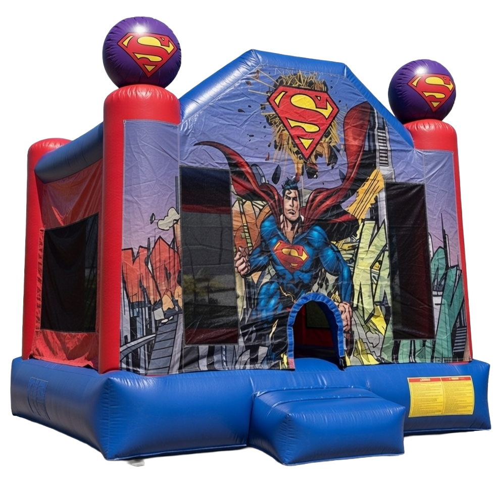 Superman Inflatable Frankie's Carnival Bounce House Rentals NYC & Tri-State