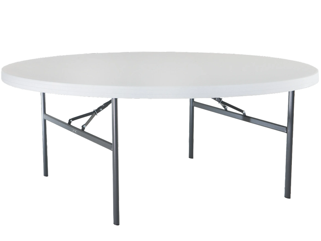 48-Inch 60-Inch 96-Inch Round Plastic Tables Rental New York City Bronx Manhattan Queens Long Island Nassau County