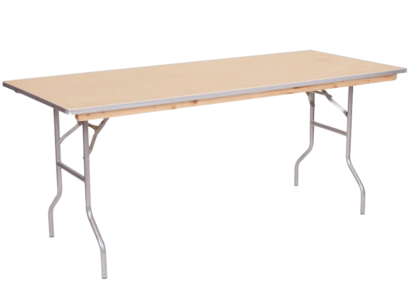 6-Foot Rectangular Wooden Folding Tables Rental New York City Bronx Manhattan Bronx Queens Long Island Nassau County