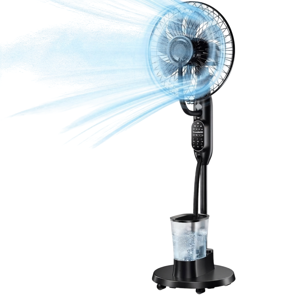 Pedestal Misting Cooling Fan Rental in New York City for Patio Outdoor