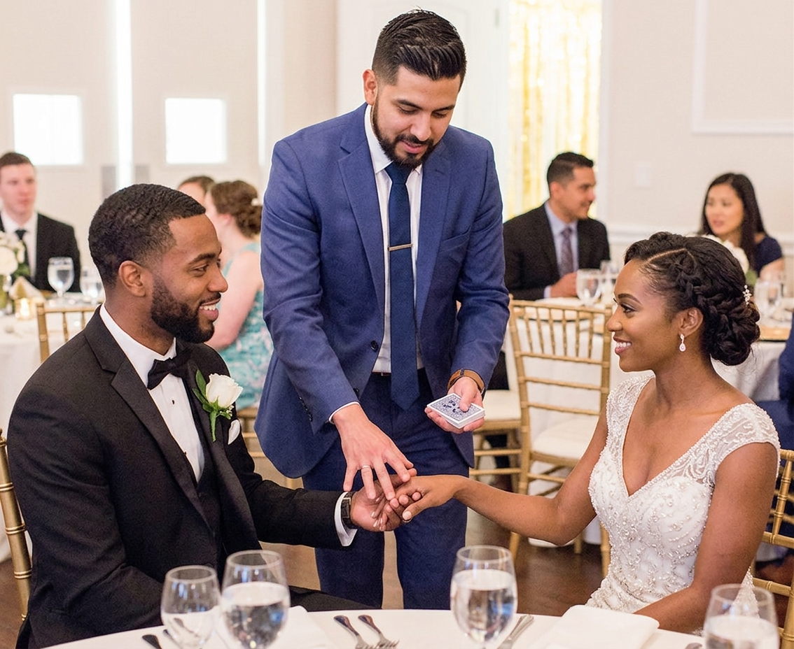 Hire Magician Close-Up Magic Strolling Walk-Around Mentalist New York City Bronx Manhattan Bronx Queens Long Island Nassau County