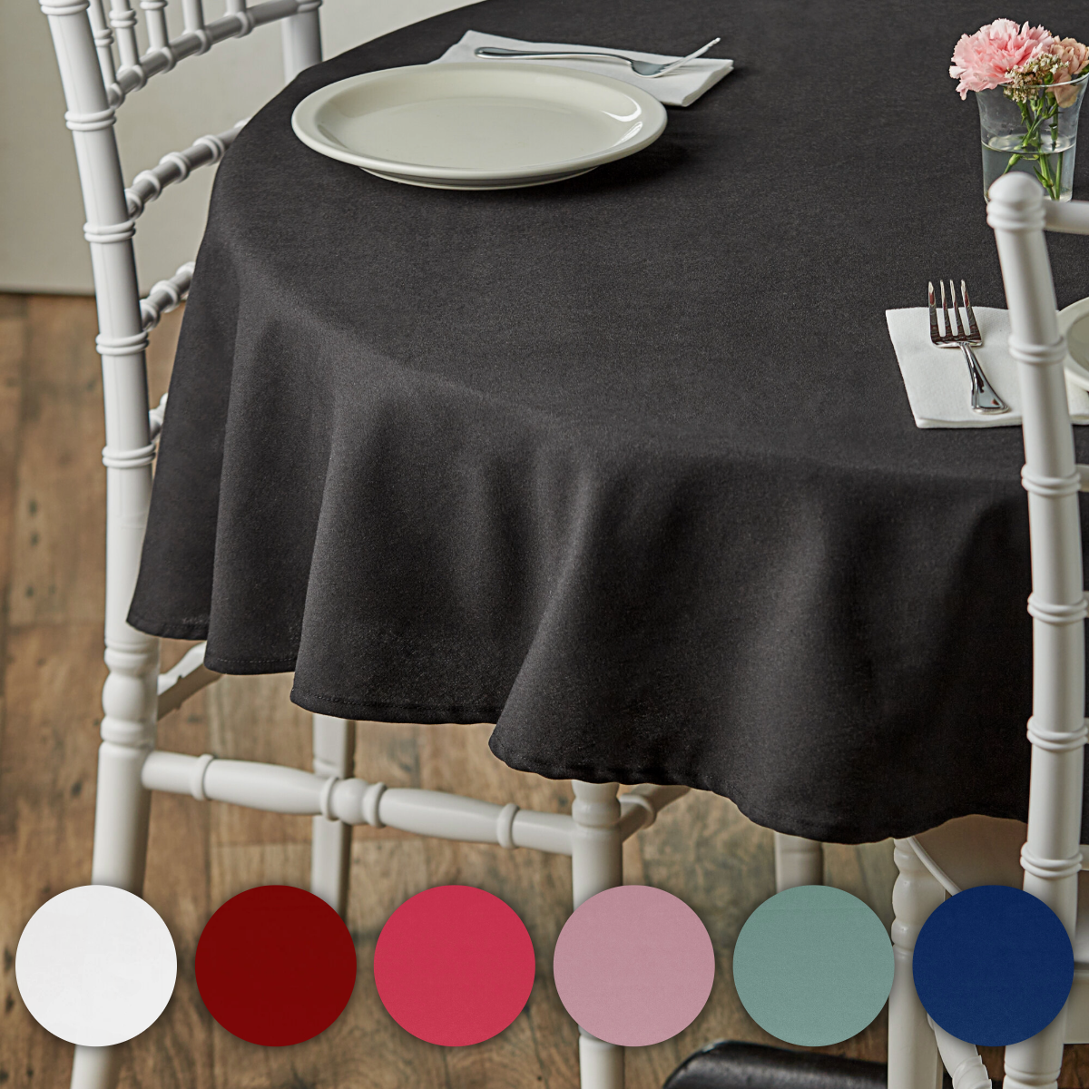 Round Table Cloth Black Party Supplies New York City Bronx Manhattan Bronx Queens Long Island Nassau County