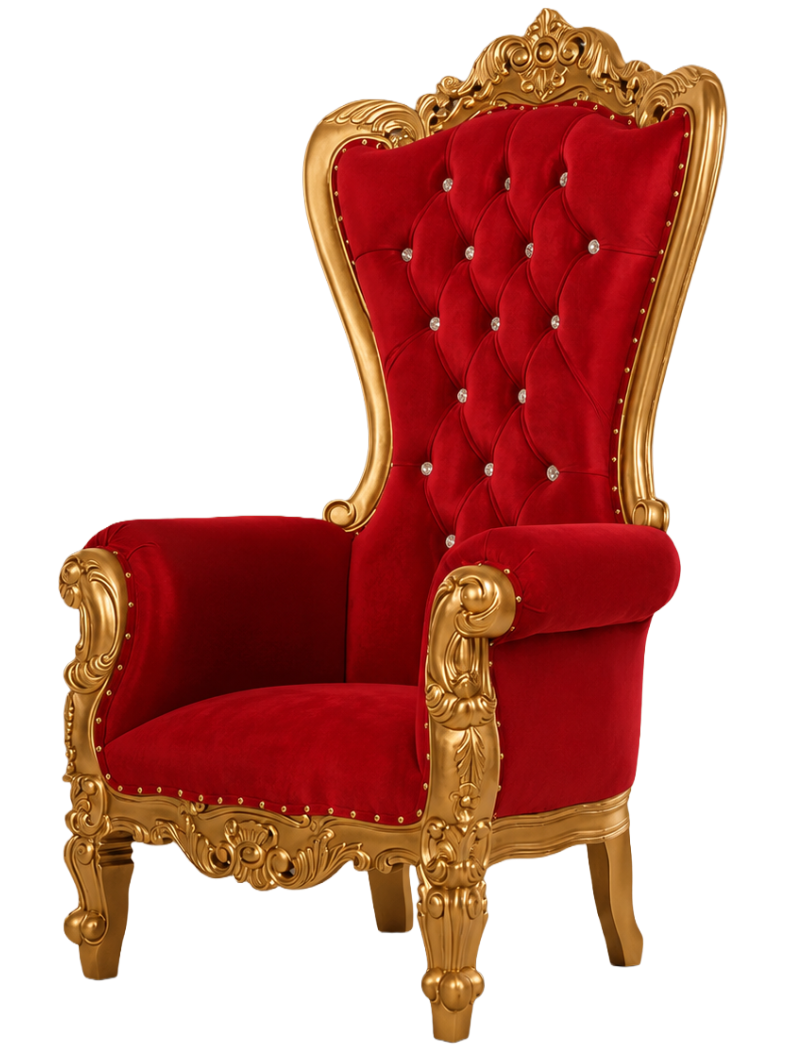 Royal Throne Chair Red & Gold Rental New York City Bronx Manhattan Bronx Queens Long Island Nassau County
