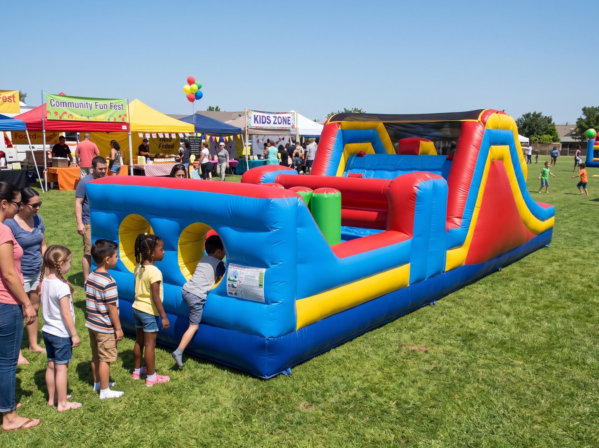 The Ultimate Challenge Inflatable Obstacle Course