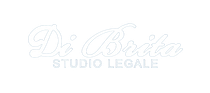 Logo Di Brila Studio Legale. Testo in corsivo bianco su sfondo bianco.
