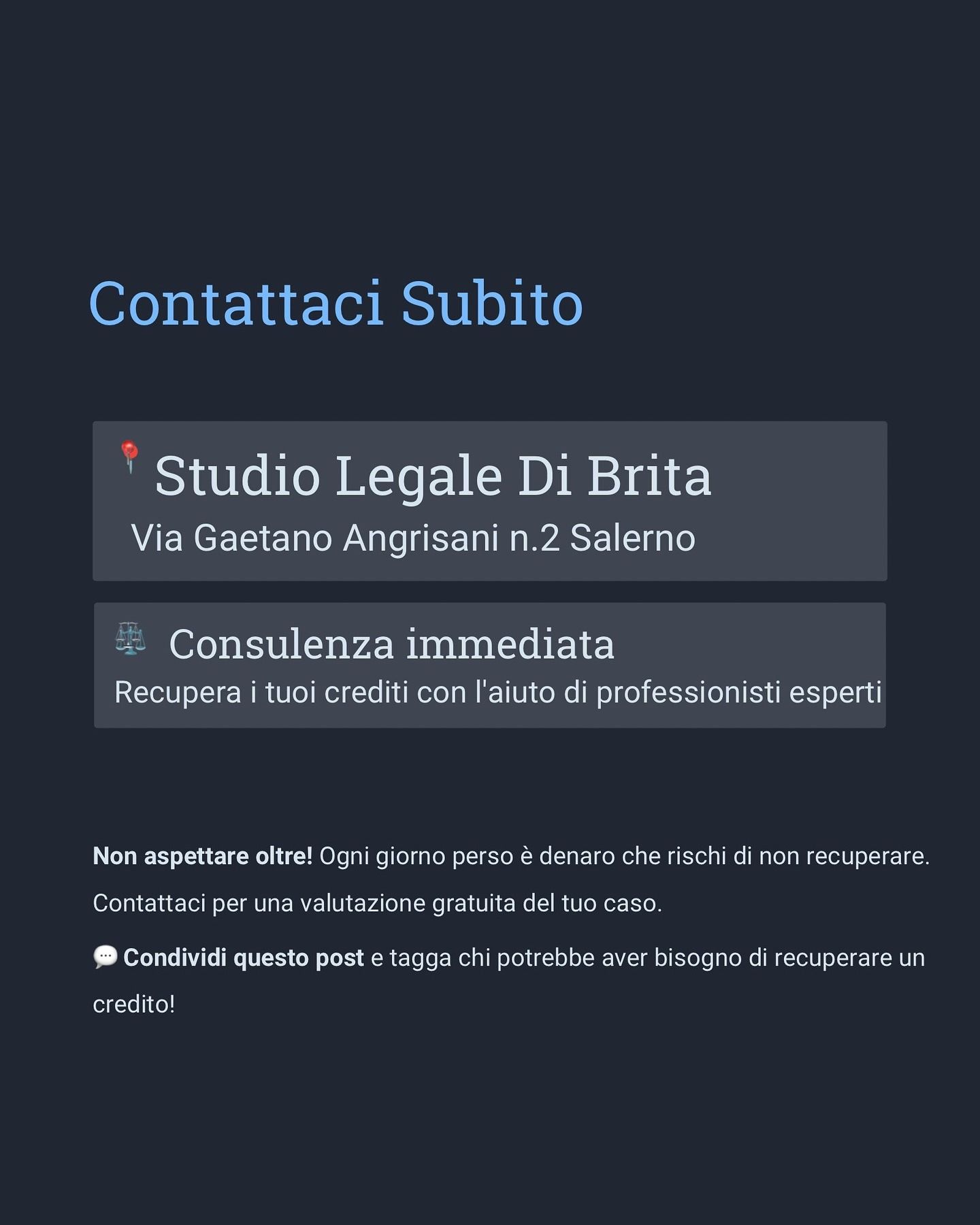 Informazioni di contatto dello 