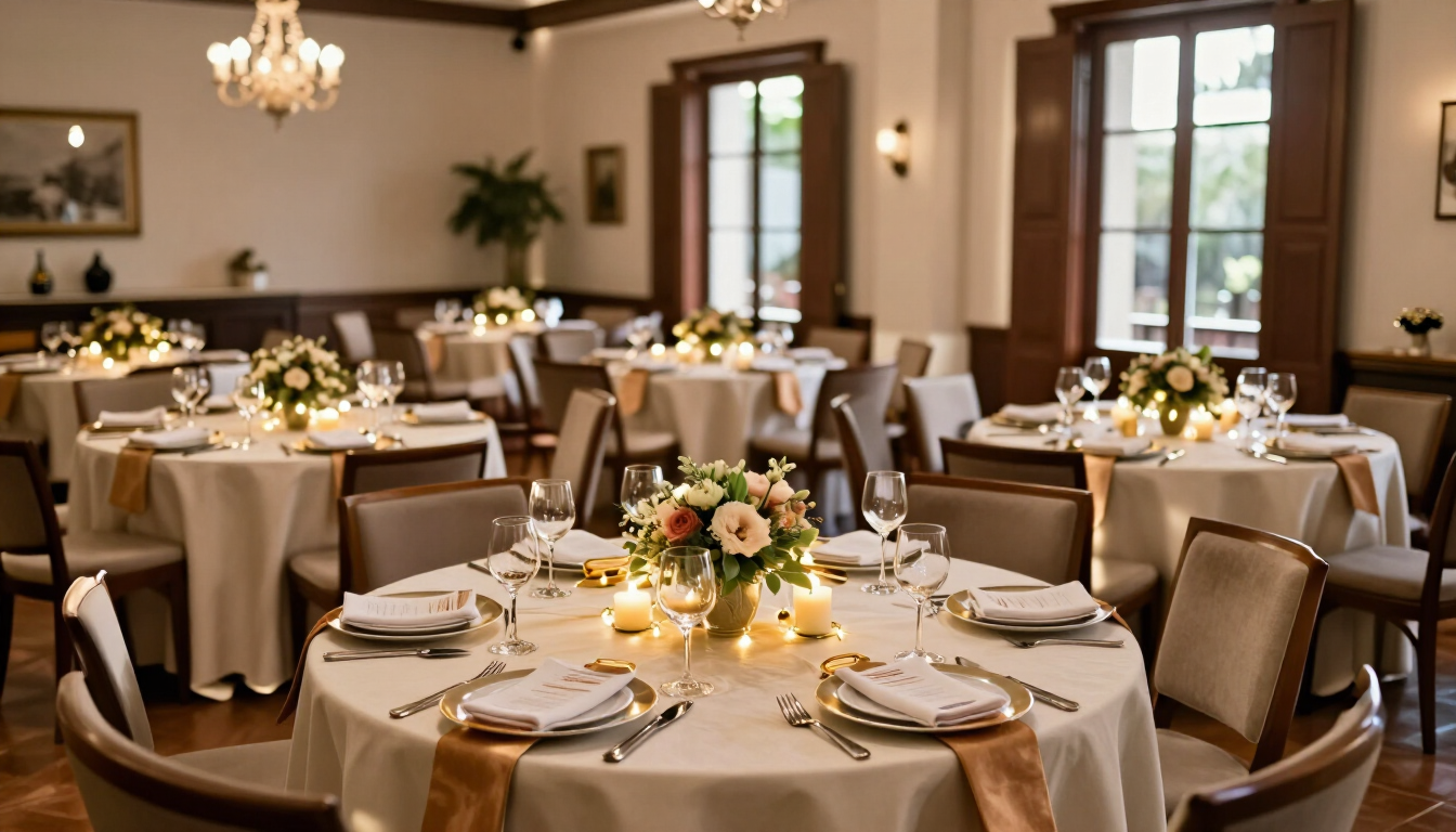 Salón para fiestas en Río Primero preparado para una celebración
