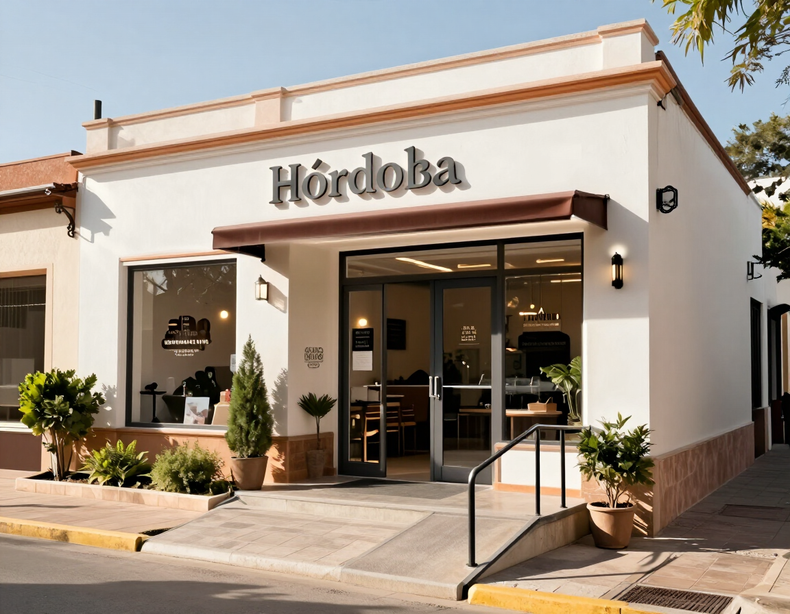 Entrada y ubicación accesible de un salón para fiestas