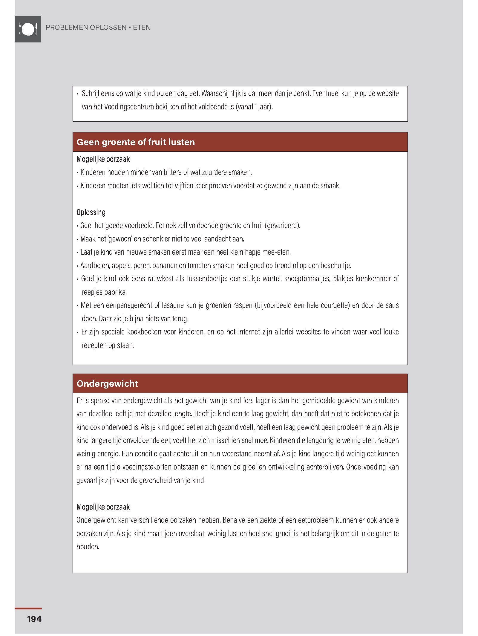 Voorbeeldpagina Handleiding: Problemen Oplossen