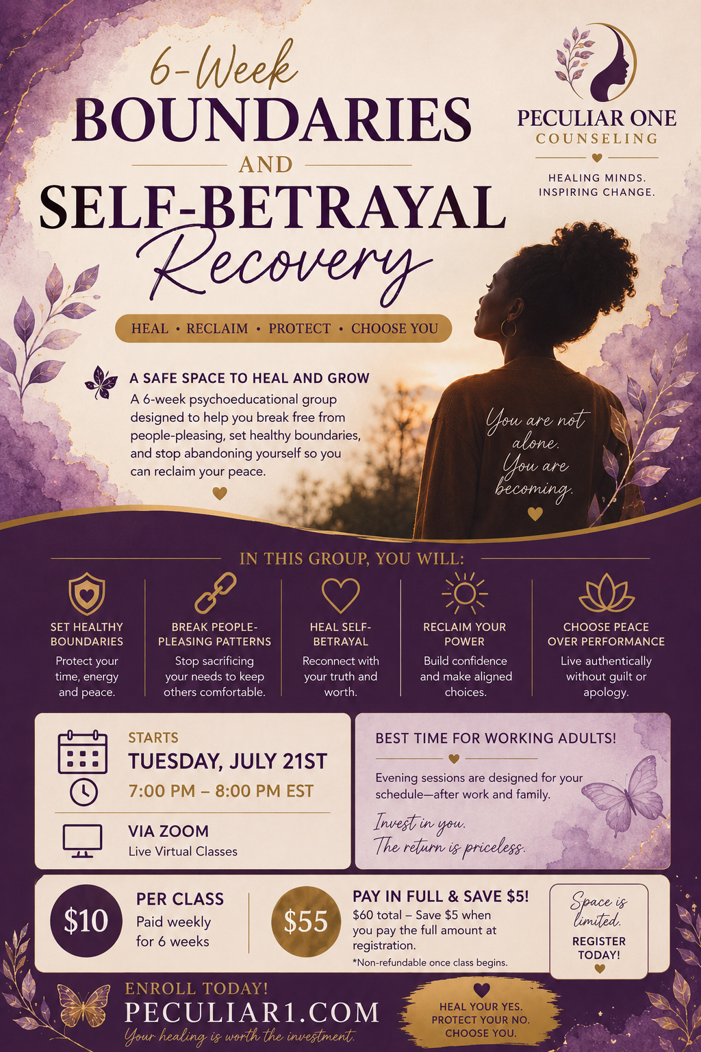 ? Boundaries & Self-Betrayal Recovery Psychoeducational Group