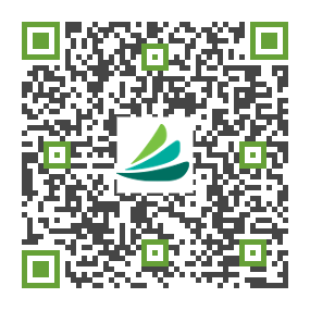 A qr code with a green sailboat on it.