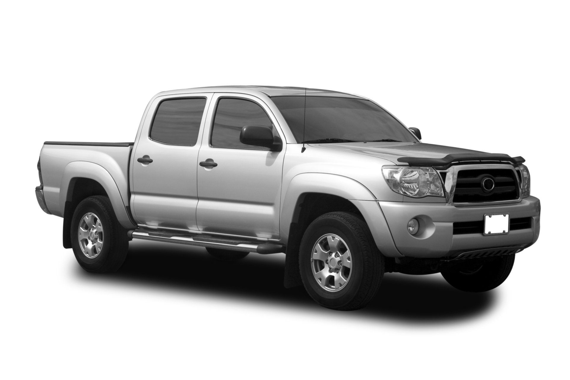 Silver pickup car — Milan, IL — Paintless Dent Removal Silver pickup car — Milan, IL — Paintless Dent Removal