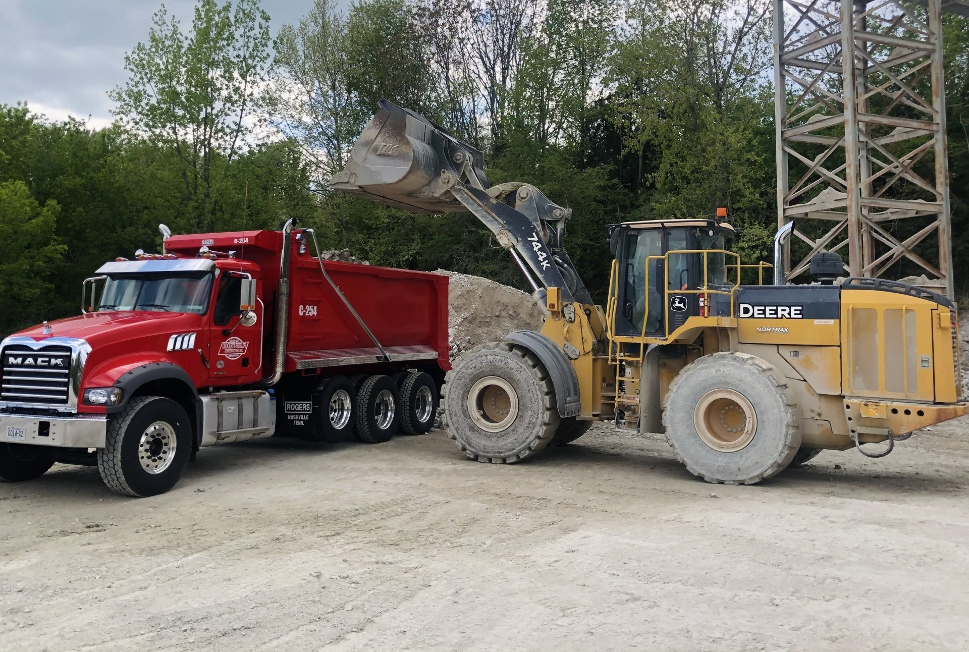 A loader — Gordonsville, TN — Crockett-Phillips Construction Inc. A loader — Gordonsville, TN — Crockett-Phillips Construction Inc.