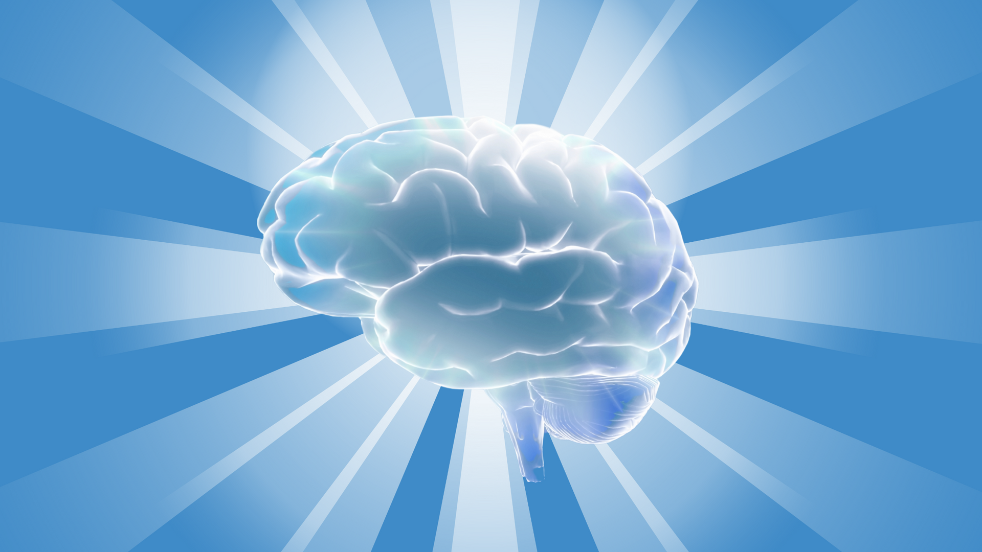A computer generated image of a human brain made of circuit boards.