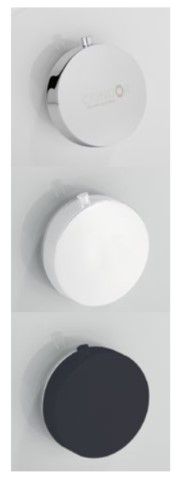 Vidage de baignoire avec volant et clapet  minimaliste en laiton. Exsite en chromé, blanc, noir,  mat ou brillant. 
