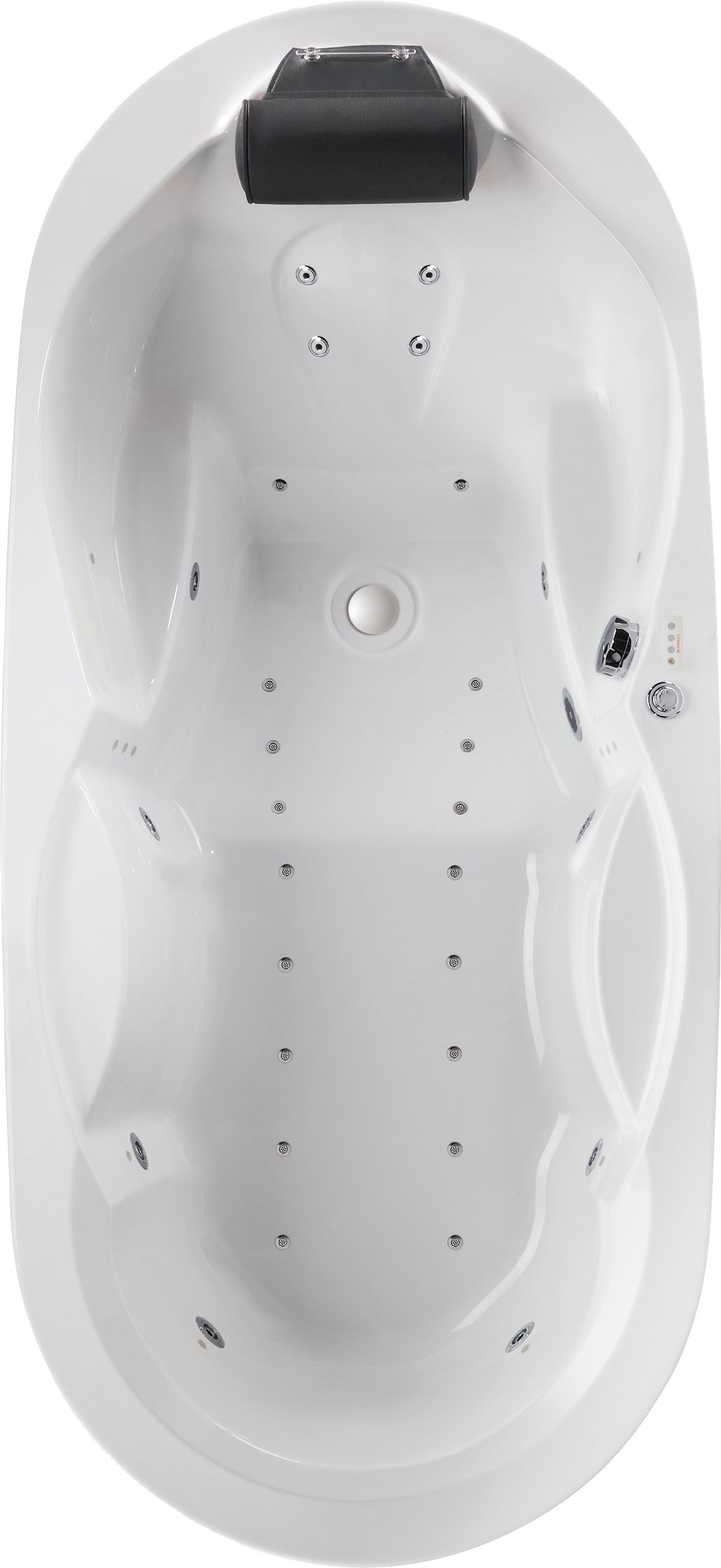 Baignoire Balnéo ergonomique 180X84 ovale