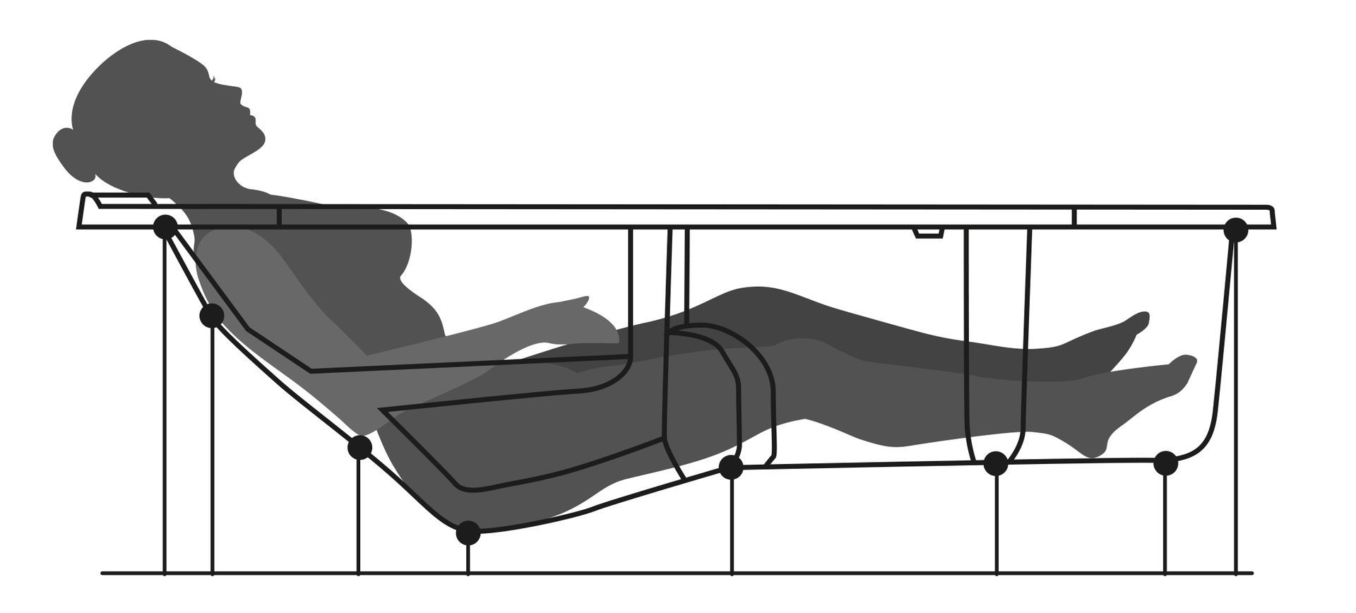 Position ergonomique idéale pour baignoire