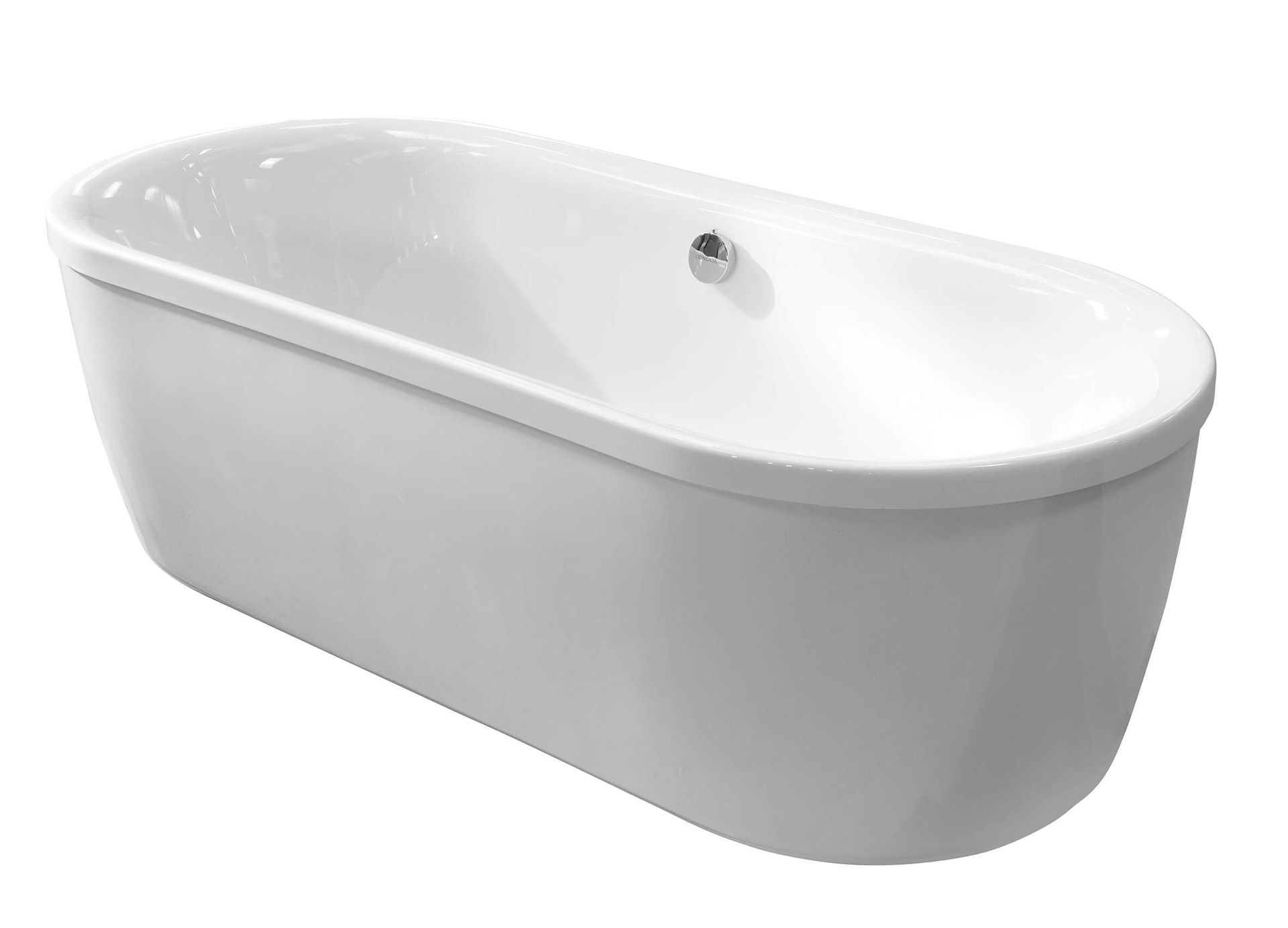 Baignoire Ovale Balnéo îlot aux cotés droits