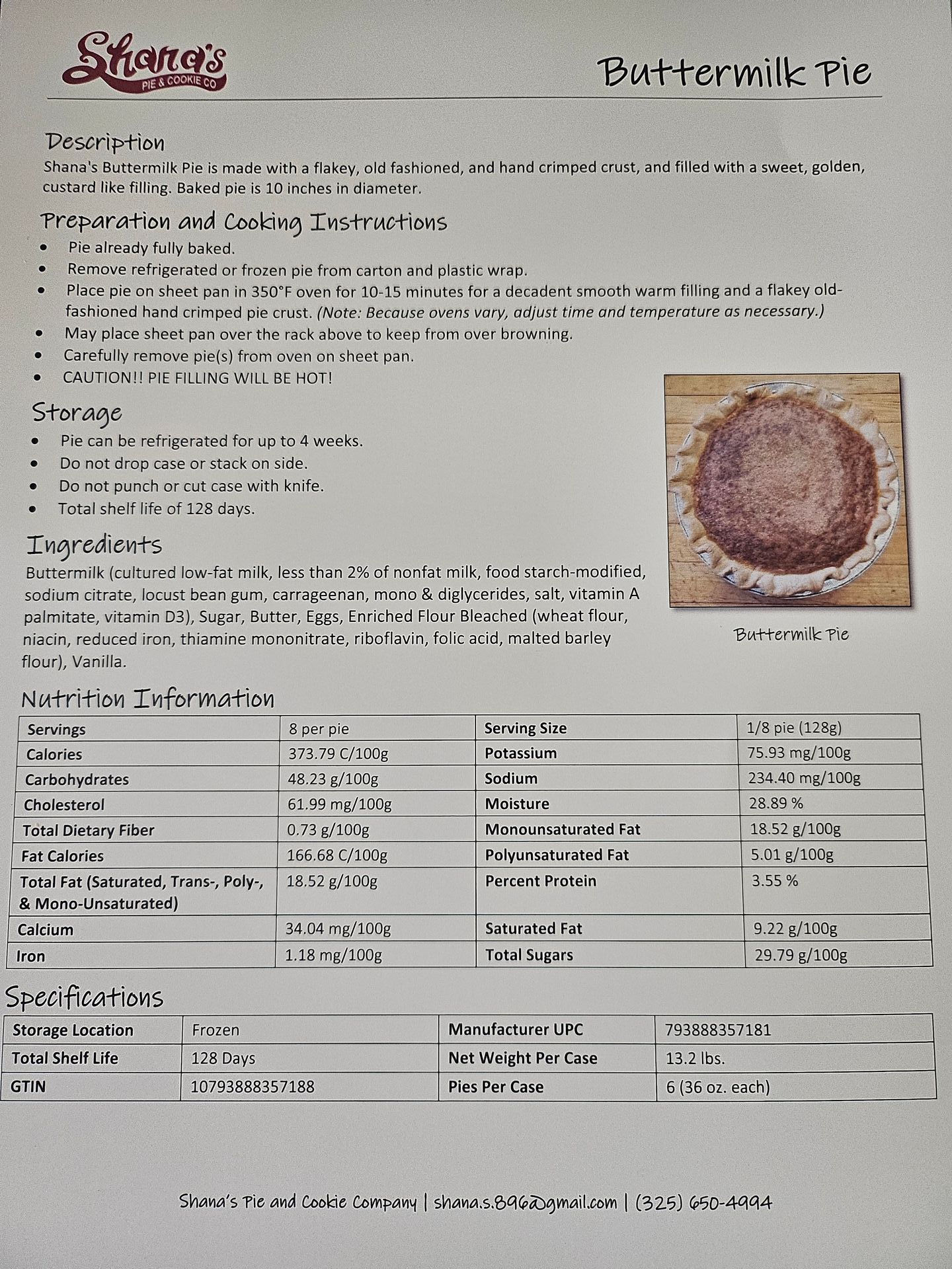 A Recipe for a Buttermilk Pie