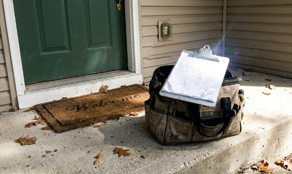 Spokane Heating and Cooling expert with tools and complete checklist of repairs.