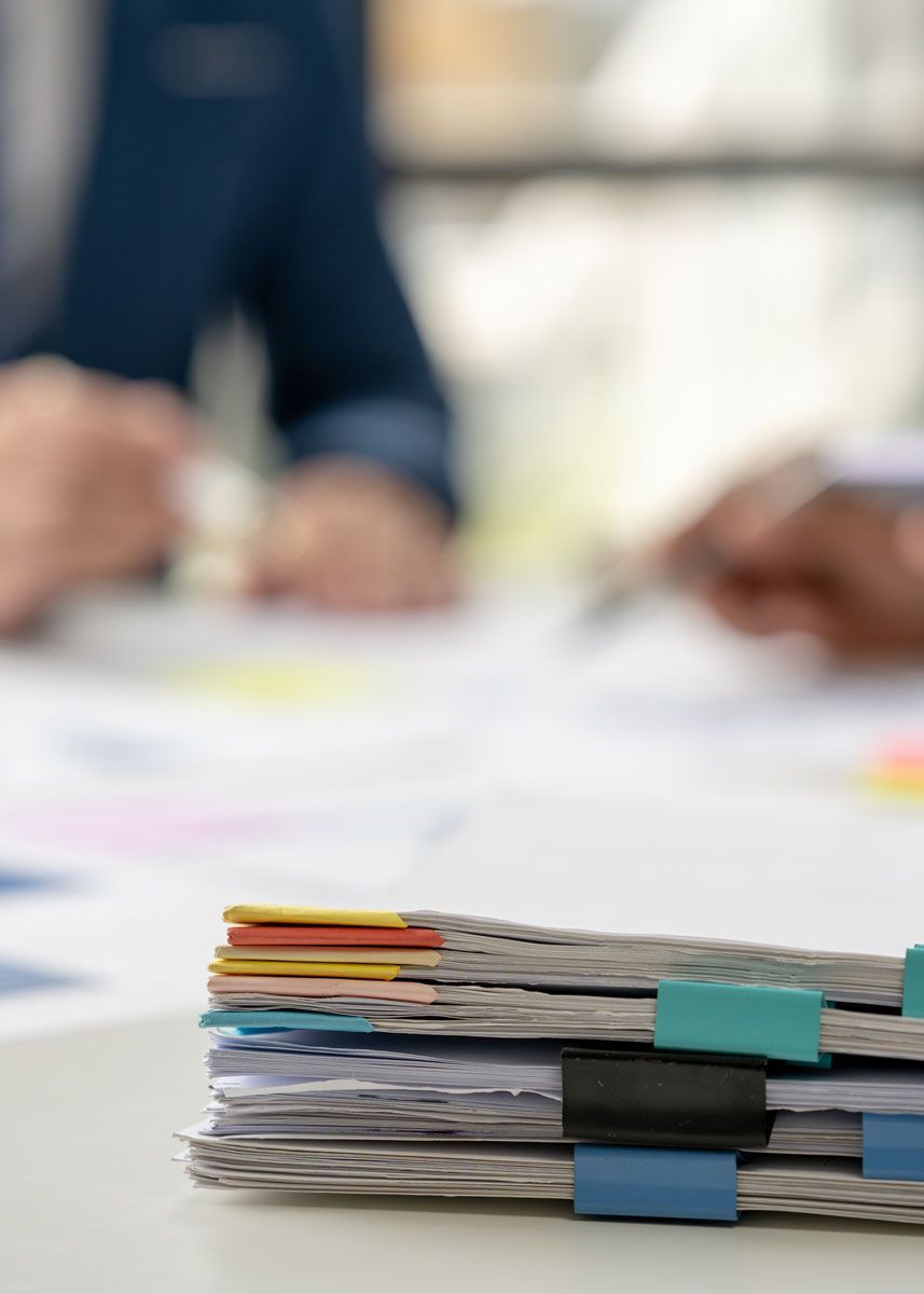 Workers’ compensation documents organized for coverage administration and claims support