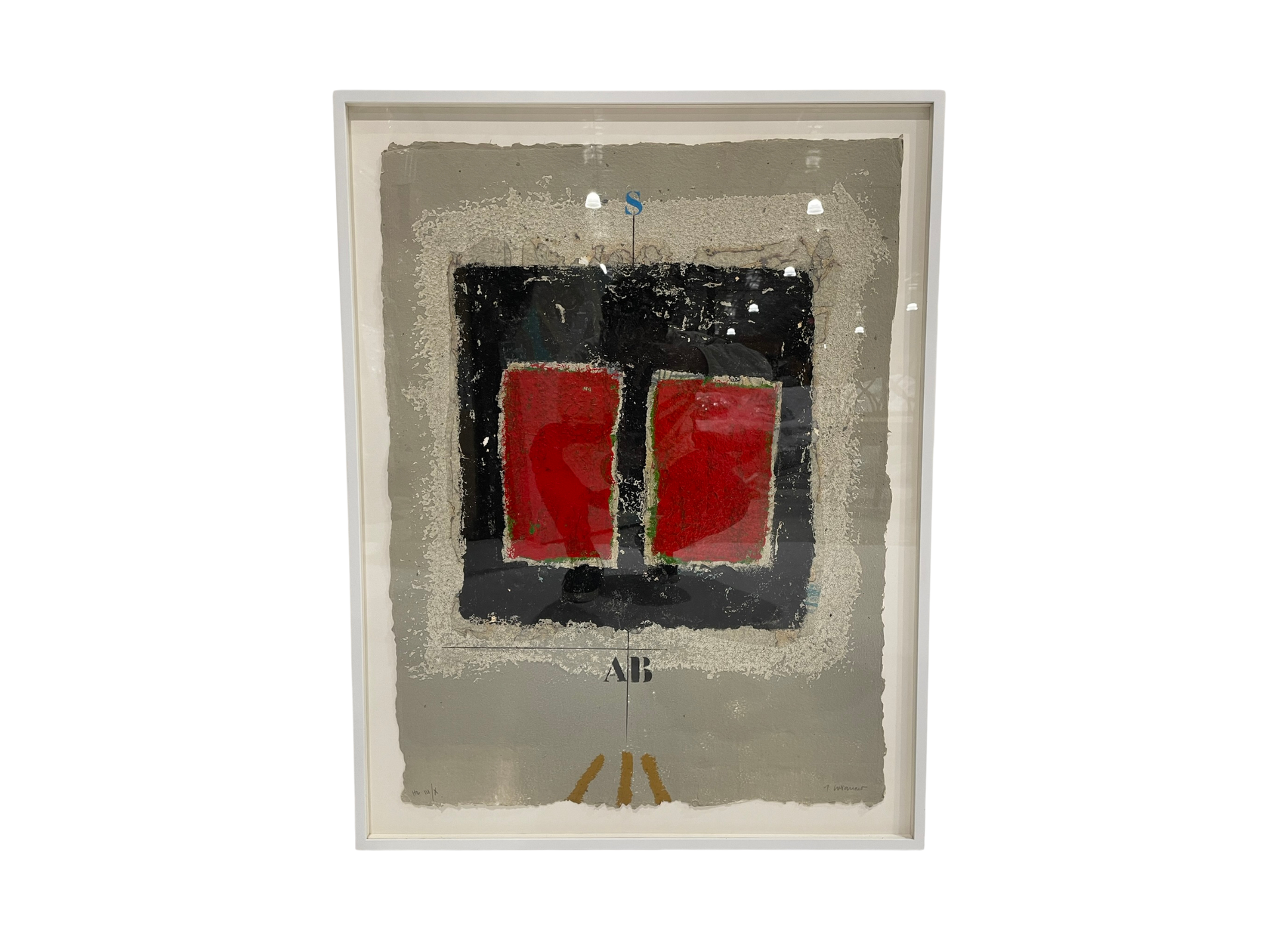 James Coignard “Deux Rouges” 2005 Signed Carborundum Etching