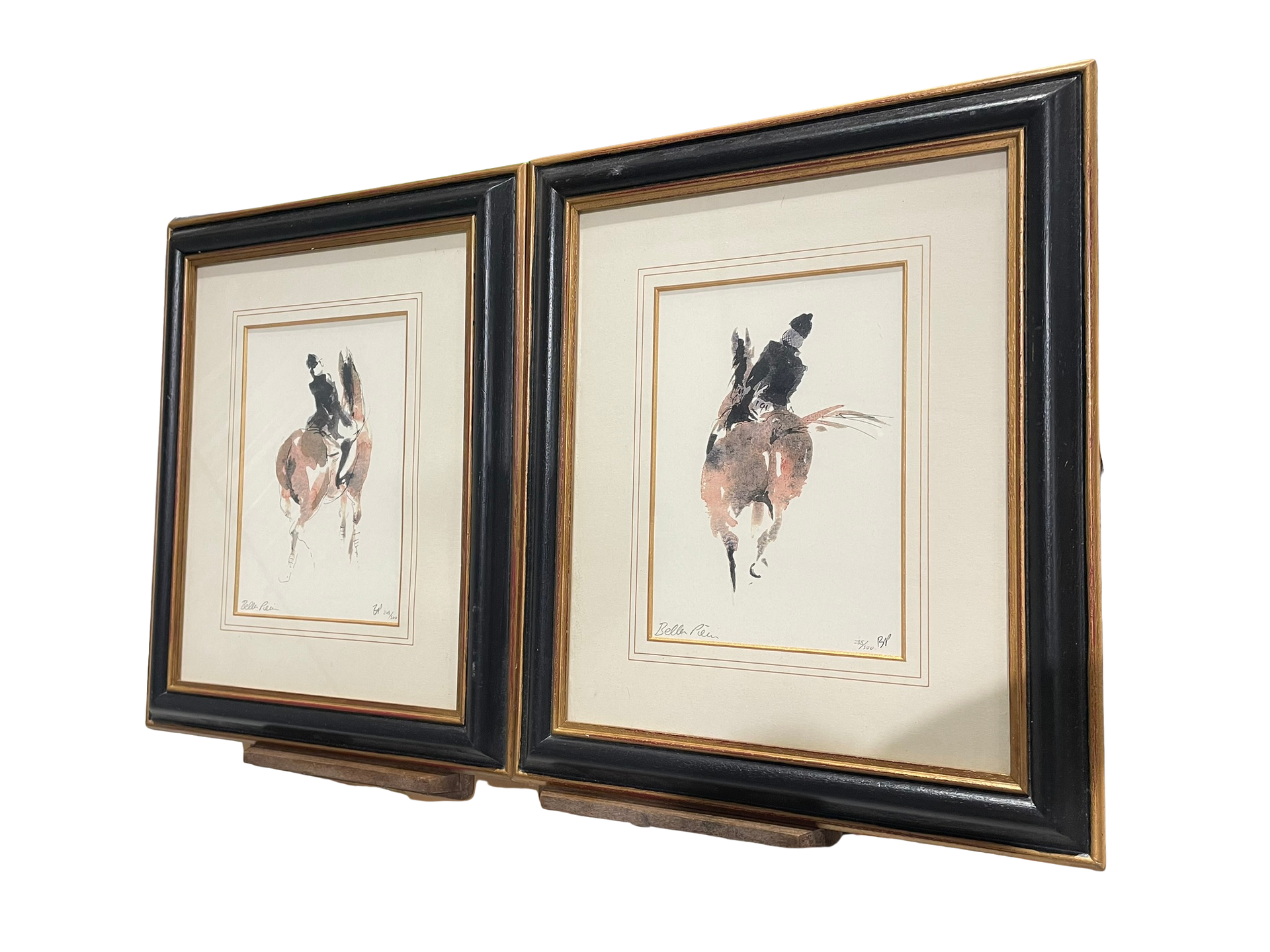 Pair of Bella Pieroni “Equestrian I” Limited Edition Prints